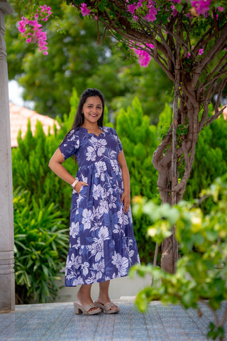 INDIGO BOOM | MATERNITY GEORGETTE MAXI ANKLE LENGTH