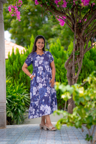 INDIGO BOOM | MATERNITY GEORGETTE MAXI ANKLE LENGTH