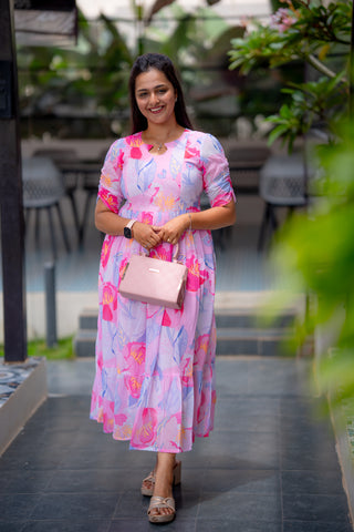 MULTI WHISPER | MATERNITY GEORGETTE MAXI ANKLE LENGTH