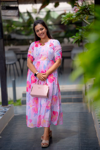 MULTI WHISPER | MATERNITY GEORGETTE MAXI ANKLE LENGTH