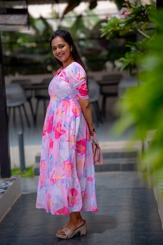 MULTI WHISPER | MATERNITY GEORGETTE MAXI ANKLE LENGTH