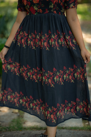 CRIMSON ROSE | MATERNITY GEORGETTE MAXI ANKLE LENGTH