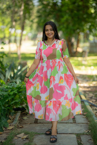 COLOURFUL WILDFLOWER | MATERNITY MAXI ANKLE LENGTH