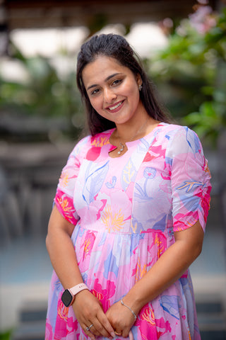 MULTI WHISPER | MATERNITY GEORGETTE MAXI ANKLE LENGTH