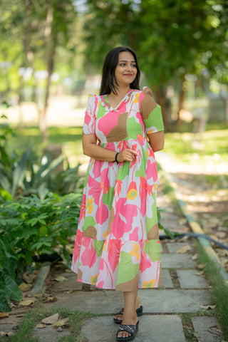 COLOURFUL WILDFLOWER | MATERNITY MAXI ANKLE LENGTH