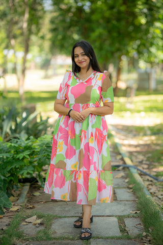 COLOURFUL WILDFLOWER | MATERNITY MAXI ANKLE LENGTH