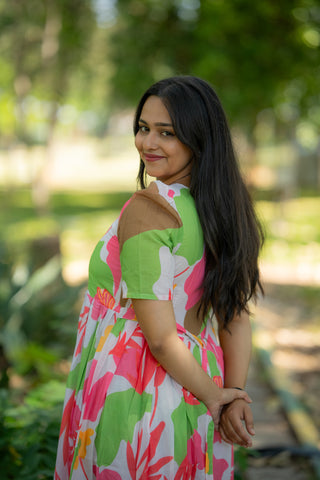 COLOURFUL WILDFLOWER | MATERNITY MAXI ANKLE LENGTH