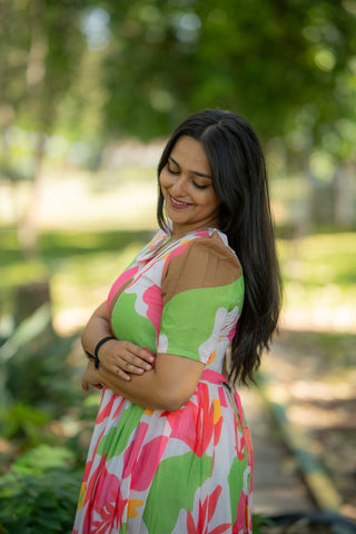 COLOURFUL WILDFLOWER | MATERNITY MAXI ANKLE LENGTH