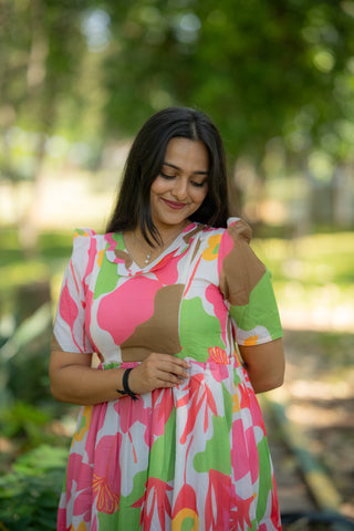 COLOURFUL WILDFLOWER | MATERNITY MAXI ANKLE LENGTH