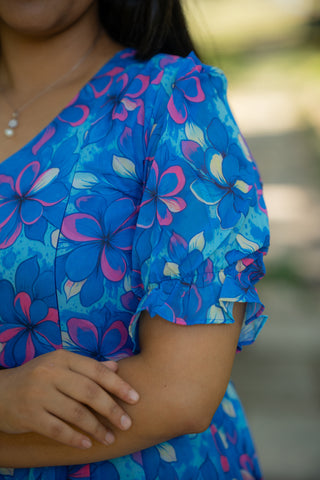SWRIL FLOWERS | MATERNITY GEORGETTE MAXI ANKLE LENGTH