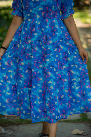 SWRIL FLOWERS | MATERNITY GEORGETTE MAXI ANKLE LENGTH