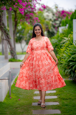 EMPIRE FLORAL | MATERNITY GEORGETTE MAXI ANKLE LENGTH