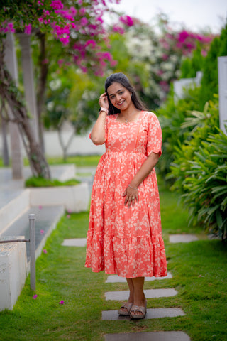 EMPIRE FLORAL | MATERNITY GEORGETTE MAXI ANKLE LENGTH