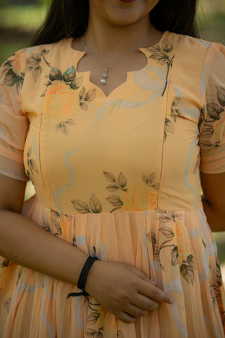 DUAL ROSE | MATERNITY GEORGETTE MAXI ANKLE LENGTH