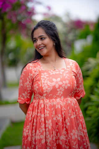 EMPIRE FLORAL | MATERNITY GEORGETTE MAXI ANKLE LENGTH