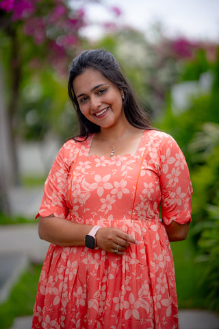 EMPIRE FLORAL | MATERNITY GEORGETTE MAXI ANKLE LENGTH