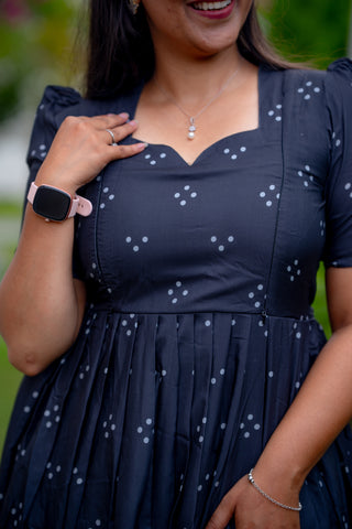 DOTTED FLORA | MATERNITY MAXI ANKLE LENGTH