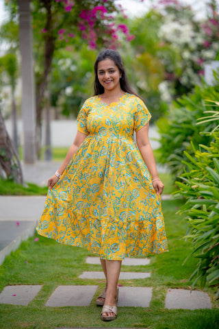 VINYL LEAVES | MATERNITY MAXI ANKLE LENGTH