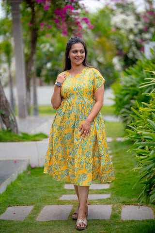 VINYL LEAVES | MATERNITY MAXI ANKLE LENGTH