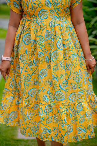 VINYL LEAVES | MATERNITY MAXI ANKLE LENGTH