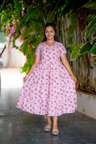 PASTEL BHUTTA | MATERNITY GEORGETTE MAXI ANKLE LENGTH