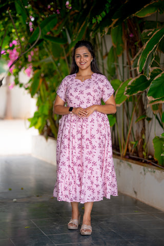 PASTEL BHUTTA | MATERNITY GEORGETTE MAXI ANKLE LENGTH