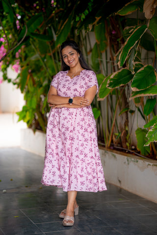 PASTEL BHUTTA | MATERNITY GEORGETTE MAXI ANKLE LENGTH