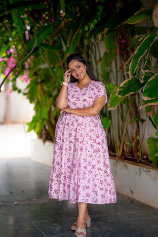 PASTEL BHUTTA | MATERNITY GEORGETTE MAXI ANKLE LENGTH