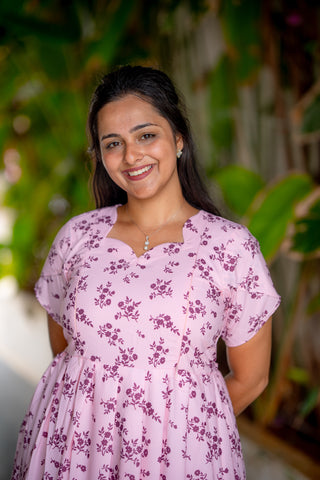 PASTEL BHUTTA | MATERNITY GEORGETTE MAXI ANKLE LENGTH