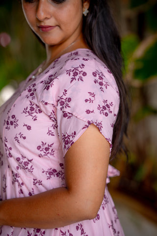 PASTEL BHUTTA | MATERNITY GEORGETTE MAXI ANKLE LENGTH