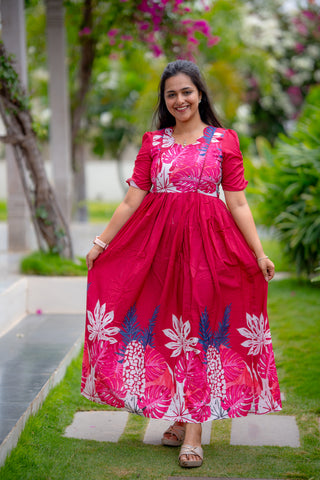 RUFFLE GARDENIA | MATERNITY MAXI FULL LENGTH