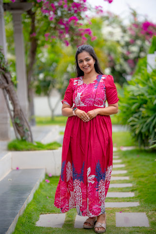 RUFFLE GARDENIA | MATERNITY MAXI FULL LENGTH