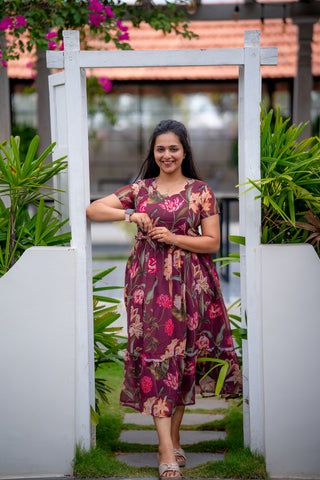 GARDENPARTY | MATERNITY GEORGETTE MAXI ANKLE LENGTH