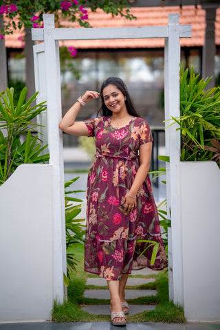 GARDENPARTY | MATERNITY GEORGETTE MAXI ANKLE LENGTH