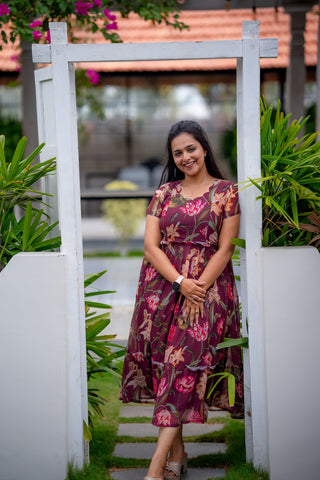 GARDENPARTY | MATERNITY GEORGETTE MAXI ANKLE LENGTH