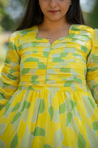CITRON PETAL | MATERNITY GEORGETTE MAXI ANKLE LENGTH