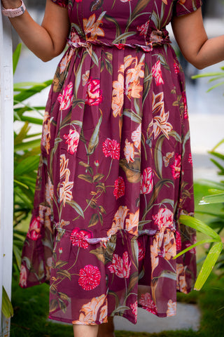 GARDENPARTY | MATERNITY GEORGETTE MAXI ANKLE LENGTH