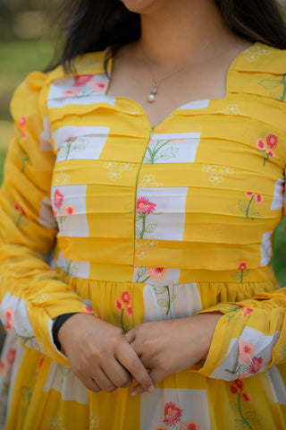 MARIGOLD AURA | MATERNITY GEORGETTE MAXI ANKLE LENGTH