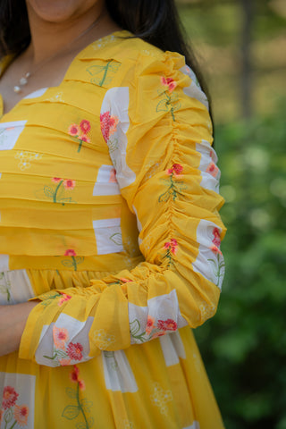 MARIGOLD AURA | MATERNITY GEORGETTE MAXI ANKLE LENGTH