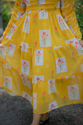 MARIGOLD AURA | MATERNITY GEORGETTE MAXI ANKLE LENGTH
