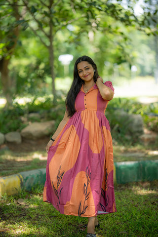 SUNSET TROPICANA | MATERNITY MAXI FULL LENGTH