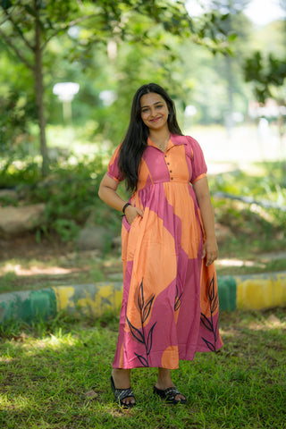 SUNSET TROPICANA | MATERNITY MAXI FULL LENGTH