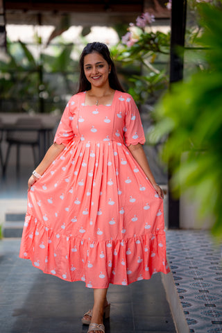 SWANN | MATERNITY GEORGETTE MAXI ANKLE LENGTH