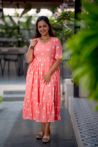 SWANN | MATERNITY GEORGETTE MAXI ANKLE LENGTH