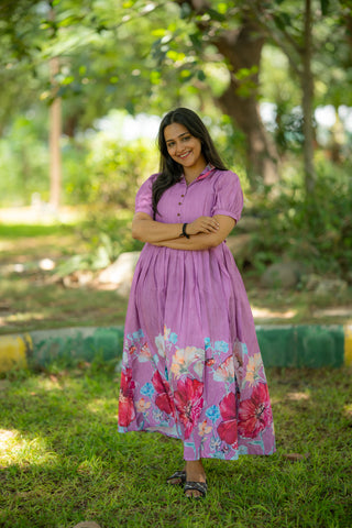 WISTERIA BLOOM | MATERNITY MAXI FULL LENGTH