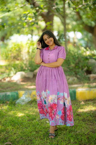 WISTERIA BLOOM | MATERNITY MAXI FULL LENGTH