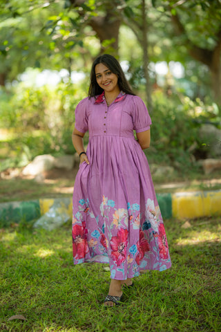 WISTERIA BLOOM | MATERNITY MAXI FULL LENGTH