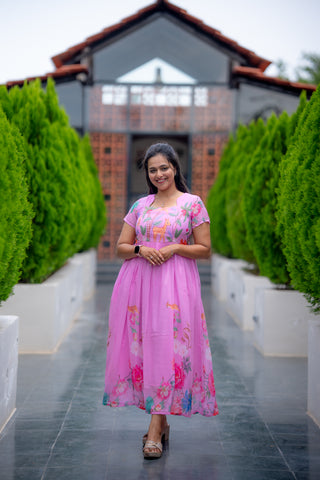 DEER | MATERNITY GEORGETTE MAXI FULL LENGTH