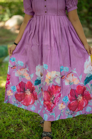 WISTERIA BLOOM | MATERNITY MAXI FULL LENGTH