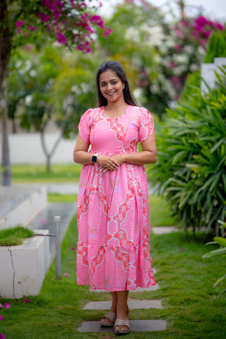 WAVY LEAVES | MATERNITY MAXI ANKLE LENGTH